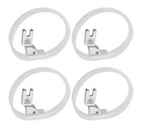 ECSiNG 4Pcs Sewing Machine Double Ring Roller Presser Foot Compatible with Brother B755 Series Compatible with Juki 227, 555