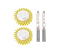 ECSiNG 4Pcs W10112253 Mixer Worm Gear with W10380496 Carbon Brushes Compatible with Whirlpool Compatible with KitchenAid Mixers