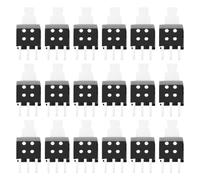 ECSiNG 50pcs 3Pin Latching Push Button Switches Replacement Part 5.8x5.8mm PCB Push Button Switch 30VDC/0.1A Withstand Voltage AC250V(50Hz)/min for Audio Computer