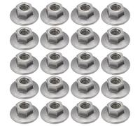 ECSiNG 50Pcs M6x1.0 19MM OD Flanged Self Locking Nut Hexagonal Enlarged Flange Nut Carbon Steel Hex Flange Nuts for Industry Furniture and DIY