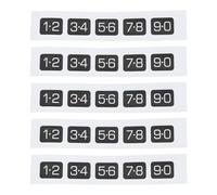 ECSiNG 5Pcs Car Door Keypad Sticker Decal 14A626 AB J4CPR 14A626AB Compatible With Lincoln MKX Compatible With Ford EDGE 2007-2015 12.7x9.5mm