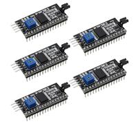 ECSiNG 5pcs IIC I2C Serial Adapter Interface Board Module Port for LCD1602 Display 5V 2mA 2004 LCD Display Module Reflective Adapter