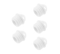 ECSiNG 5Pcs Mop Bucket Drain Plugs Mop Bucket Stopper 22mm Hole Stopper Laundry Drain Plug Tubing End Cap Holes Cover Plugs with Pull Ring, White