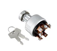 ECSiNG 6-Pin Ignition Switch with 2 Keys Compatible with Takeuchi Excavators TB125 TB135 TB145 TB175 TB228 TB235 TB250 Replace 1700100023 1700100052