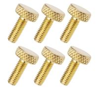 ECSiNG 6Pcs Bridge Fine Tuner Screws Compatible with Floyd Rose Electric Guitars (Gold)