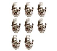 ECSiNG 8PCS 3.5mm Female Sockets Chassis Panel Mount Jack Mono with Gasket and Nut Solder Type for Audio Electric Guitars Speakers Foot Switch Bass Fender