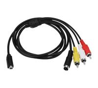 ECSiNG Digital Camera 10 Pin VMC Audio Video Cable VMC-15FS VMC-30FS AV to RCA Cable Replacement Part Compatible with Sony DCR-SR90/ DPP-EX50/ HDR-CX7/ HDR-FX7 Handycam Camcorder Camera(1.5m)