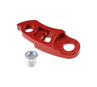 ECSiNG MTB Bike Rear Derailleur Link Hanger Extender Frame Tail Hook Adapter Tool Red Aluminum Alloy Compatible with Flywheel Mountain 40T/42T/46T/50T/56T