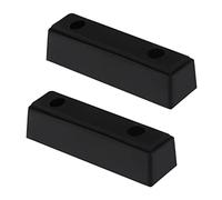 ECSiNG Pack of 2 Car Rubber Buffer Protection Buffer Anti-Collision Heavy Duty Stop Buffer Damping Pads 210 x 50 x 50 mm for Truck Motorhome Vehicle Heavy Door Black