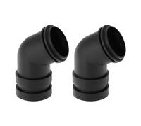 ECSiNG Pack of 2 Plastic Belt Sander Angle Adapter Connector Belt Sander Dust Nozzle Compatible with Makita 9403 Replacement Part 416497-7, Black