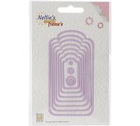 Ecstasy Crafts Nellie's Choice Multi Frame Dies (Pack of 11), Curved Tags, 11/Pkg, 11-Pack
