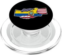 Ecuador and the USA flag. Holding hands PopSockets PopGrip for MagSafe