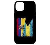 Ecuador Bahamas Half Flag Ecuadorian Bahamian Jersey Case for iPhone 14 Plus