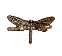 Ecuador Butterfly, Dragonfly, Bee Holdback Embrace, Decorative Curtain Tie Backs (Brass Dragonfly)