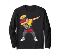 Ecuador Dabbing Boy Flag National Pride Long Sleeve T-Shirt