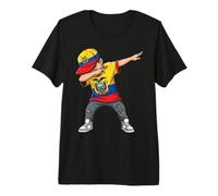 Ecuador Dabbing Boy Flag National Pride Premium T-Shirt