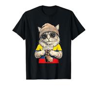 Ecuador Flag Cat Ecuadorians Value Graphic T-Shirt, Men, Black, XL