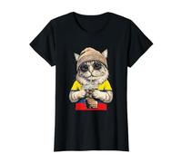 Ecuador Flag Cat Ecuadorians Value Graphic T-Shirt, Women, Black, XS