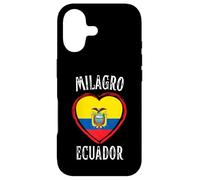 Ecuador Flag Heart Milagro City Case for iPhone 17