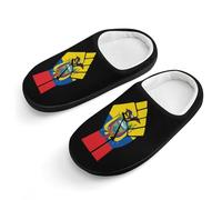 Ecuador Flag Resist Cute House Slippers Cotton Slipper Indoor Soft Shoes for Boys Girls