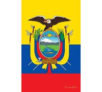 Ecuador: Flagge, Notizbuch, Urlaubstagebuch, Reisetagebuch zum selberschreiben