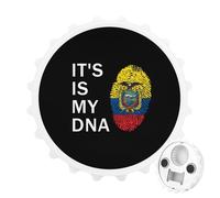 Ecuador It's is My DNA 2 in 1 Magnetic Beer Bottle Opener Fridge Magnets Easy Storage Gift for Men Women White-Style