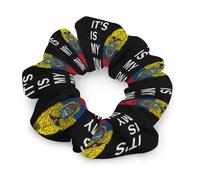 Ecuador It's Is My DNA Hair Scrunchies for Women Elastic Hair Bands Soft Hair Ties for Styling Gift Christmas Valentine's Day
