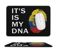 Ecuador It's Is My DNA Mouse Pad Waterproof Ultra-Thin Non-Slip Rubber Base Square Mouse Mat Gaming Mousepad 7.9"x9.4"