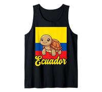 Ecuador Kawaii Turtle Ecuadorian Flag Tank Top