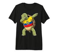Ecuador Turtle Dab Pose Ecuadorian Flag Premium T-Shirt