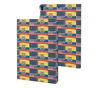 Ecuador U.S.A Flag Funny Tablet Cases Multi-Viewing Angels Trifold Stand Case Compatible with iPad Series