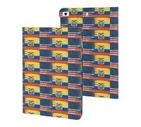 Ecuador U.S.A Flag Funny Tablet Cases Multi-Viewing Angels Trifold Stand Case Compatible with iPad Series