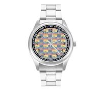 Ecuador U.S.A Flag Simple Stainless Watch Fashion Designer Wristwatch Easy Reader Analog Watches Gifts for Men