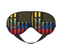 Ecuadorian American Flag America Ecuador Roots Eye Mask Sleep Mask Light BlockBlindfold Night Eyes Cover Soft Pressure-Free Eyeshade with Elastic Strap for Home Travel Office Nap Yoga