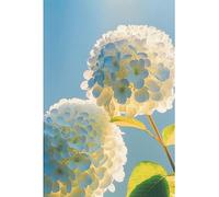 ECUCU Diamond Painting Kits for Adults Beginners, Beautiful Hydrangea,A Diamond Painting Arts,Picture with Diamond Dots,5D DIY Craft Art for Home Wall Decor