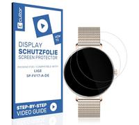 Ecultor 2x protective film 3D compatible with LIGE SP-FV17-A-DE, Flexible, 100% coverage, Fingerprint-ID compatible, Made in Germany, Full Cover screen protector