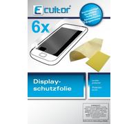 Ecultor Screen Protector compatible with Sony Xperia G Includes Cloth and Wiper Pack of Screen Protector (Pack of 6