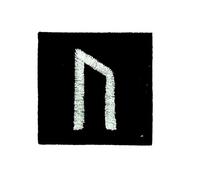 Ecusson Embroidered iron-on patch Viking Odin Witches Rune Alphabet Power