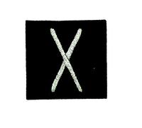 Ecusson Embroidered iron-on patch Viking Odin Witches Rune Alphabet Talent