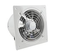 ECUTEE 120 W 12 Inch Kitchen Extractor Fan, 2650 m³/h, 300 mm Axial Fan, Kitchen Extractor Fan, Industrial Metal Fan in Workshops, Halls, Warehouses, Garages Axial Fan, White