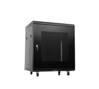 ECUTEE 12U Network Server Cabinet Data Server Rack Cabinet for 19 IT Servers (The Depth not Exceed 450 mm) for Home Office Server Room Computer, w 4 Detachable Wheels, Size 600×450×650mm