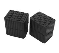 ECUTEE 4Pcs Auto Lift Pads Car Jack Pad Ramp Jacking Rubber Blocks Spacer Pads Set Universal Anti-Slip Solid Rubber Block for Jack Lifts Cars SUVs Light Trucks, 160x120x80mm, Bearing 2000kg/4400lbs