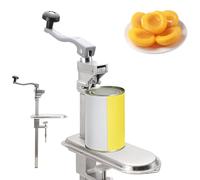 ECUTEE Bench Can Opener Manual Tin Can Opener Jar Lid Gripper for 36cm/ 14inch Can, Stainless Steel Heavy Duty Tin Opener, Ultra-Sharp Blade, Commercial Food Factory or Home Kitchen Use