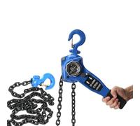 ECUTEE Manual Chain Hoist Lever Block Come Along Puller Ratchet Type Tool, 0.75Ton 1653lbs Capacity 9.8FT Chain Length, Lift Chain Hoist for Garage Warehouse Factory Dock Lifting Pulling Transport