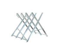 ECUTEE Metal Saw Horse Sawhorse Bench Wood Log Holder Metal Chainsaw Log Cutting Bench Stand 84 x 80 x 80 cm 150kg Foldable, for Logging Sawing Forestry Workshop