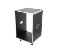 ECUTEE Server Cabinet 16U Network Equipment Rack Load Capacity 200 kg, Network Rack Cabinet for CD/DVD Controller Speaker Microphone Rack Parts Audio Devices, with 4×3 Industrial Wheels