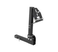 ECUTEE Trailer Spare Tire Rack Trailer Hitch Spare Tire Mount Carrier, Adjustable Trailer Hitch Spare Tire Carrier Hitch Mount Fit for 2 Inch Receivers, 4, 5, 6 Lug Trailer Wheel Truck Car