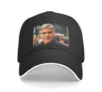 ECUXSRHN Baseball Cap George Clooney Photo Art Hat Vintage Sunhat Fishing hat Black