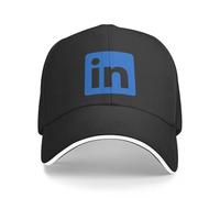 ECUXSRHN Baseball Cap LinkedIn Corporation Logo Icon Gift for LinkedIn Fan Rave Hat Beach Black