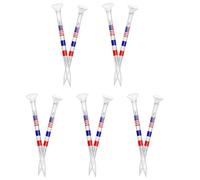 ECVGHD 10/50lots Large Castles Tees Plastic Golf Castles Tees Adjustable Golf Tees